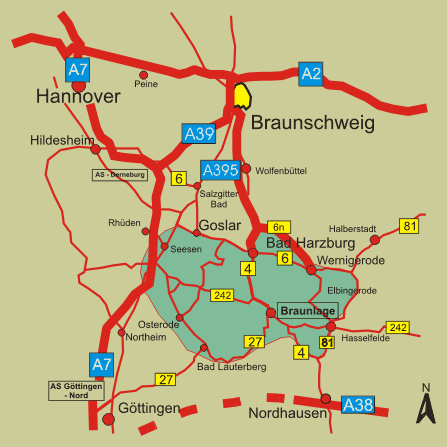 Anfahrtswegbeschreibung Braunlage